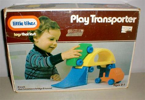 Rare Little Tikes "PLAY TRANSPORTER" Semi Car Carrier That Transforms ...