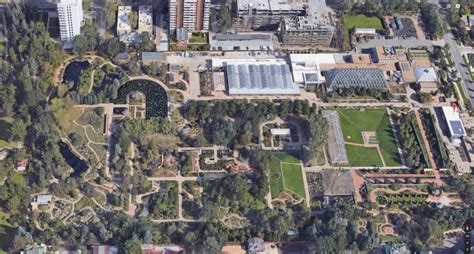 Aerial View of the Denver Botanic Gardens