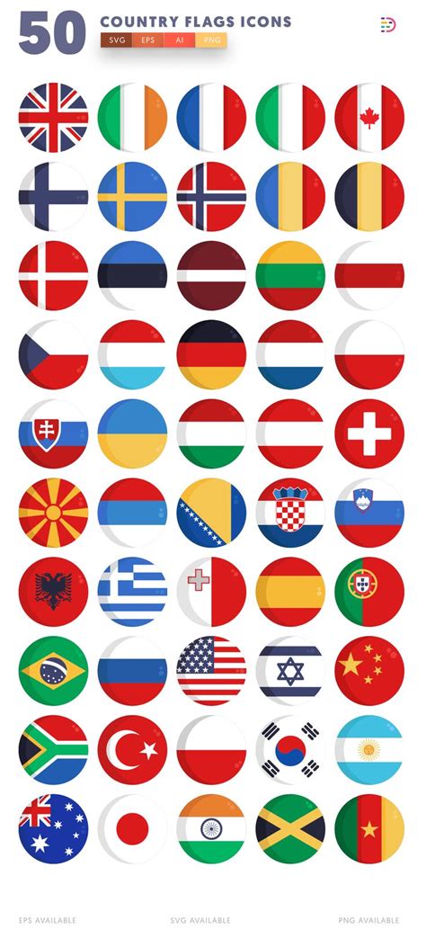 the flags of different countries are shown in this graphic art ...