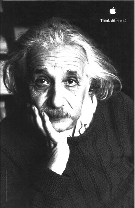 Original Apple Think Different Poster Albert Einstein 2000 – The Ross ...