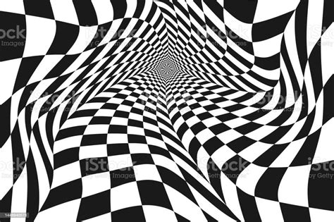 Black And White Op Art Design Stock Illustration - Download Image Now - Black And White, Optical ...