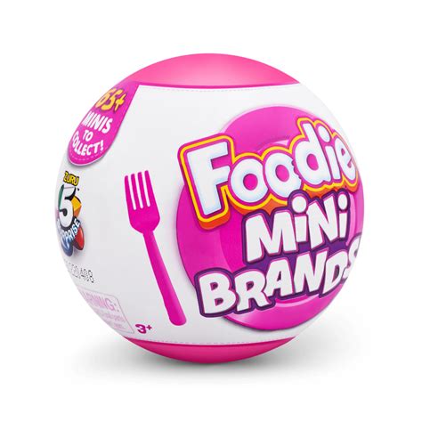 Buy 5 Surprise Foodie Mini Brands Mystery Capsule Real Miniature Brands ...