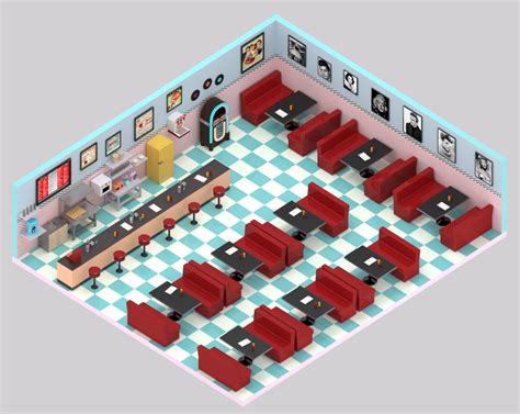 3d Restaurant Floor Plan - House Decor Concept Ideas