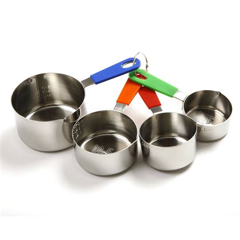 Stainless Steel Measuring Cups With Silicone Handles – Ventures Intl