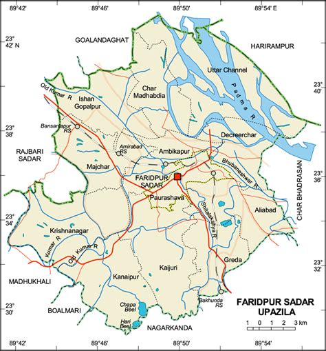 Bangladesh Map Faridpur District