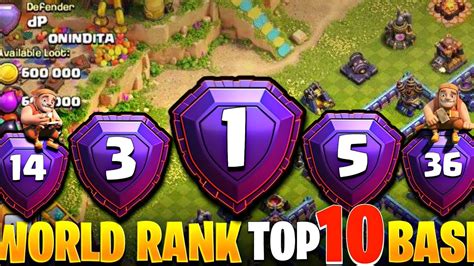 Global Top 10 || Proof || Base With Link Anti 3 star base| Th15 Legend League Base World Players ...