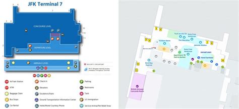 Terminal 7 map JFK Airport