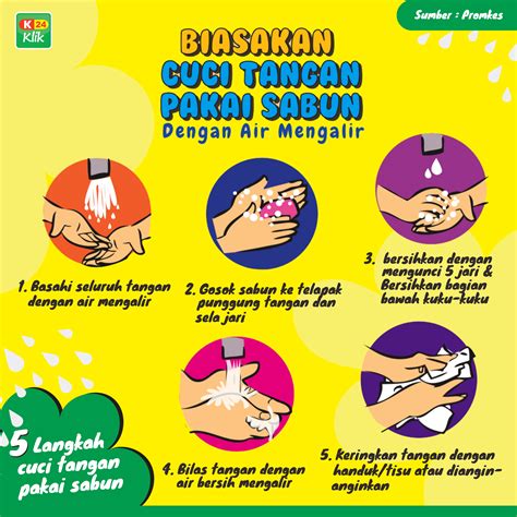 Biasakan cuci tangan pakai sabun yuk!!! | Mencuci tangan, Cucian, Sabun