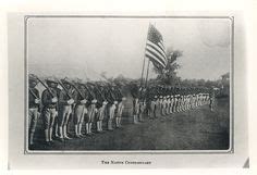 Philippine Constabulary troops stand in formation at shoulder arms ...