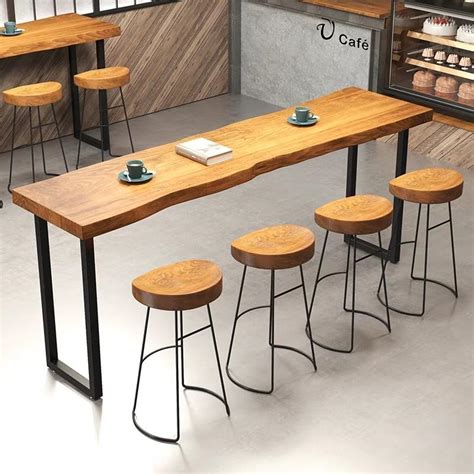 STARBUCKS Rustic Wooden Bar Table & Stool – Urban Mood