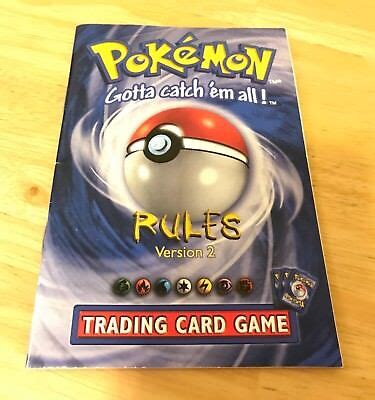 Pokemon Trading Card Game Rules Version 2 Booklet Manual | eBay