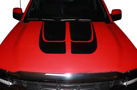 Chevy Silverado (2014-2017) Custom Vinyl Decal Wrap Kit - HOOD TAILGATE STRIPES – Factory Crafts