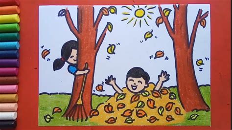 Autumn Season Drawing With Pencil Easy - Goimages Radio