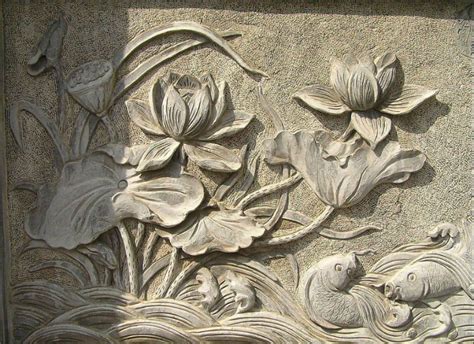 Relief Flower Sculptures Wall Decoration Photo, Detailed about Relief ...