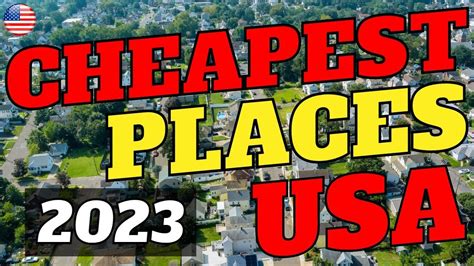 10 Cheapest Best Places to Live in the US in 2023 - YouTube