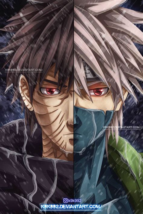 Obito x kakashi - COMMISSION by k9k992 on DeviantArt | Kakashi, Naruto ...