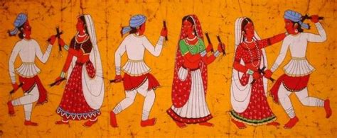 Garba - Folk Dance Of Gujarat | Exotic India Art | Rajasthani art, Folk art painting, Fabric ...