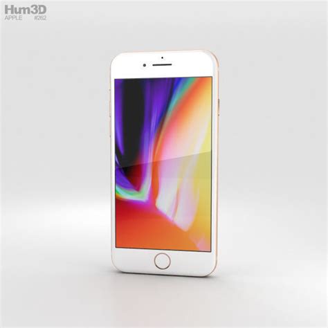 Apple iPhone 8 Gold 3D model | CGTrader