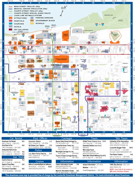 Downtown Louisville Map - Downtown Louisville KY USA • mappery