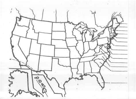 Printable United States Map Test - Printable US Maps