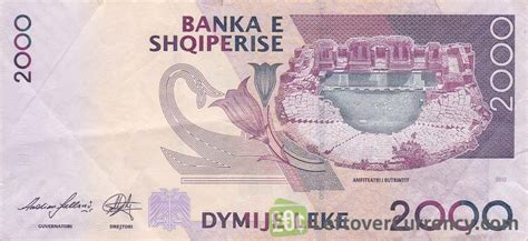 2000 Albanian Lek banknote (Gentius) - Exchange yours for cash today