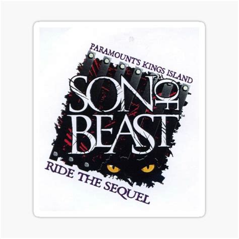 "Original Son of Beast Logo - Kings Island" Sticker for Sale by kylelightss | Redbubble