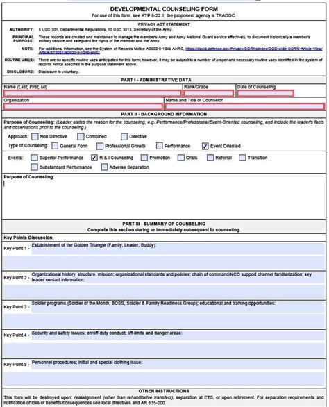 Leaders take note: The Army’s counseling form gets a much-needed update ...