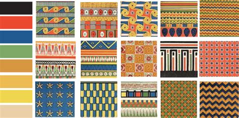 Ancient Egyptian colour palette had six colours: red, green, and blue, yellow, black and white ...