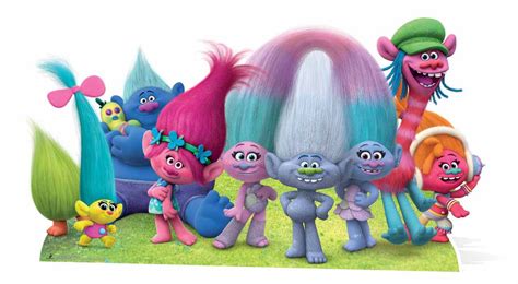 Dreamworks Trolls Group Panoramic Cardboard Cutout