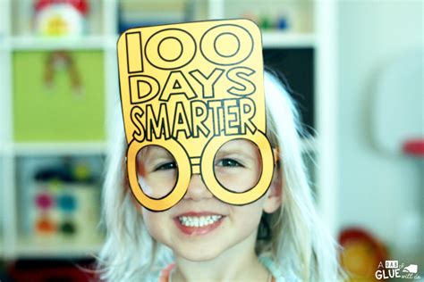 100Th Day Of School Printable Glasses Free - Free Printable