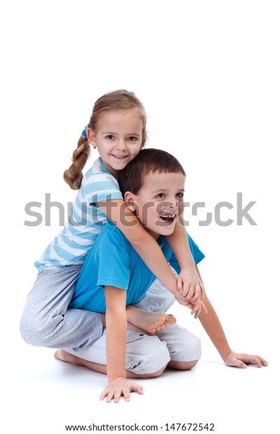 Happy Kids Playing Wrestling On Floor Stock Photo 147672542 | Shutterstock