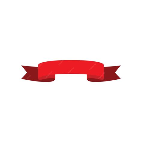 Premium Vector | Red ribbon vector template illustration logo design