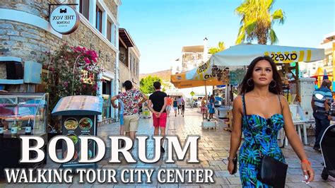 Bodrum Walking tour of the beautiful coastal city of Turkey. - YouTube