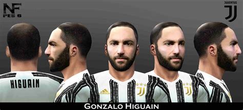 ultigamerz: PES 6 Gonzalo Higuaín (Juventus) Face 2020-21