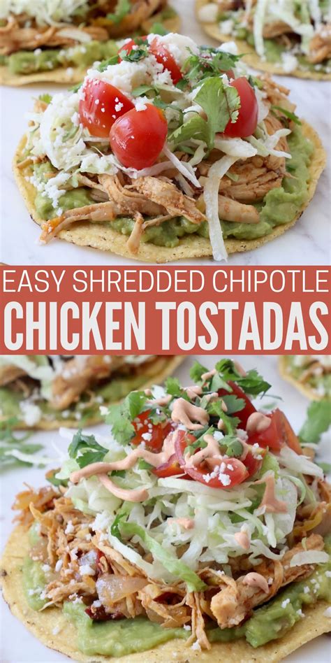 Easy Chicken Tostadas Recipe - WhitneyBond.com