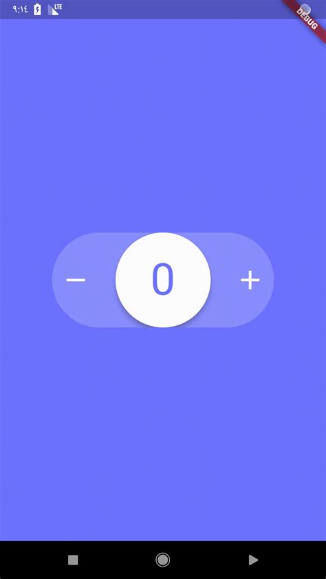 A Counter UI using Flutter