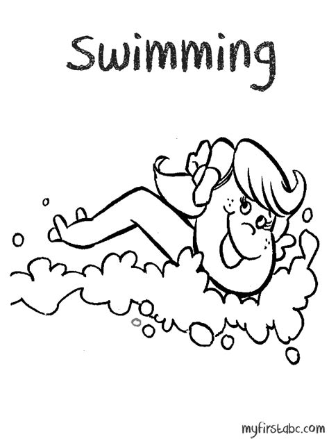 Free Girl Swimmer Coloring Page, Download Free Girl Swimmer Coloring Page png images, Free ...