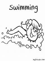 Swimming Coloring Pages  Home sketch template
