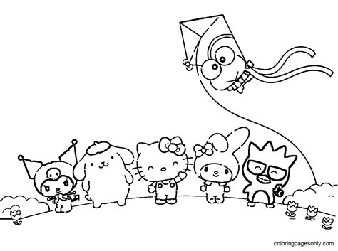 Sanrio Coloring Pages To Print - Free Printable Templates