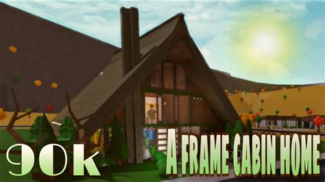 A Frame Cabin house (Bloxburg) "5" - YouTube