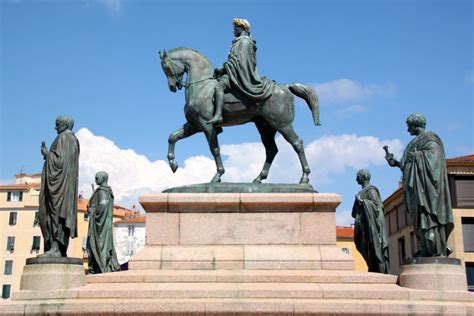 Equestrian statue of Napoleon I in Ajaccio/Corsica France