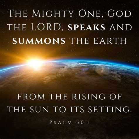 Psalm 50:1 | Psalm 50, Psalms, Scripture verses