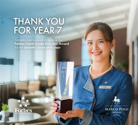 Marco Polo Ortigas Manila Earns 7th 5-Star Award from Forbes, Celebrates with Exciting Promos ...