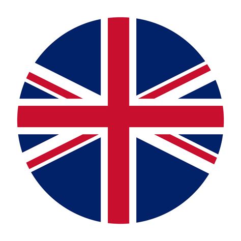 United Kingdom Flat Rounded Flag Icon with Transparent Background 16328983 PNG