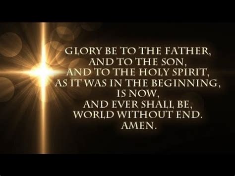 Lord Teach Me To Pray - Glory Be To The Father - YouTube