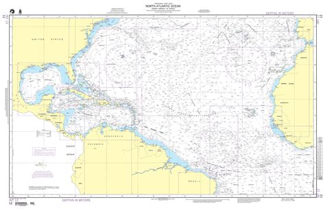 Atlantic Ocean Depths Chart