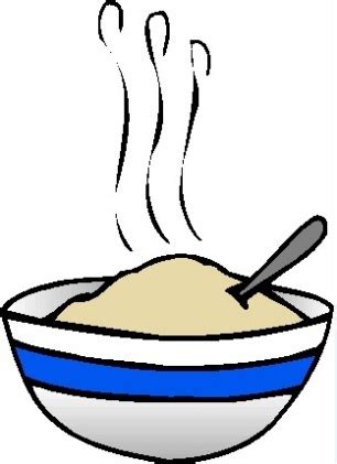 Black And White Goldilocks Eating Porridge Clipart - ClipArt Best