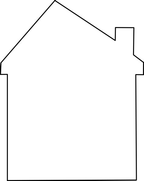 transparent cartoon house outline - Clip Art Library