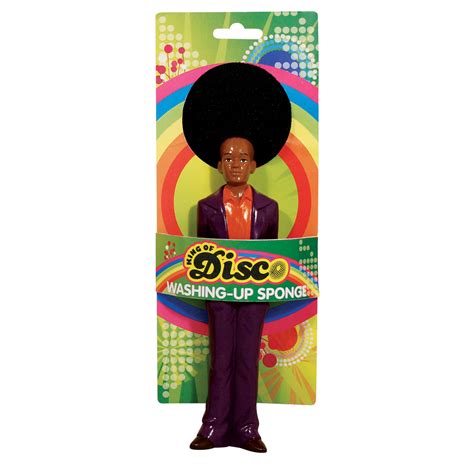 NEW 70s KING OF DISCO WASHING UP SPONGE NOVELTY KITCHEN UTENSILS GADGET AFRO | eBay