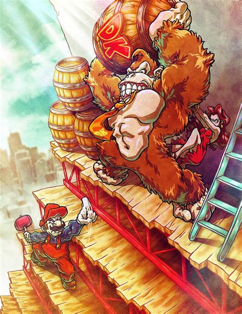 Donkey Kong Arcade fan art | Super mario art, Mario fan art, Donkey kong